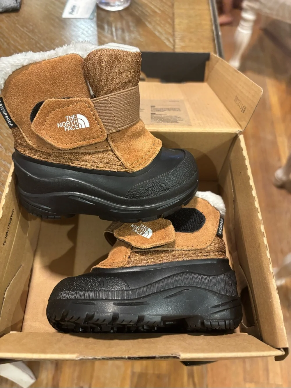 The North Face Kids' Tan & Black Insulated Snow Boots